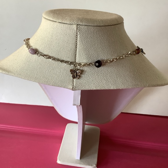 Vintage Y2K Butterfly Clip On Earrings& Handmade Gorgeous Necklace - Picture 14 of 15